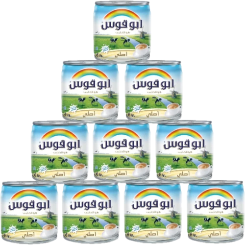 عرض 10 علب حليب ابوقوص 170 جرام