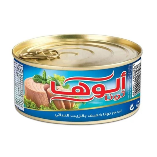 تونة الوها خفيفة بالزيت النباتي 185 جرام